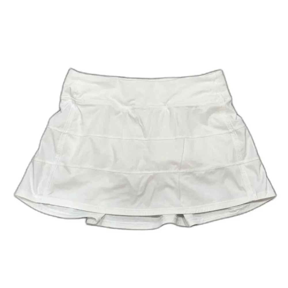 Lululemon Pace Rival Skirt - White | Size 6 | Long (13.5") | Mid-rise - Picture 4 of 6